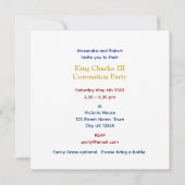 King Charles III Coronation Fun Personalized Kaart (Achterkant)