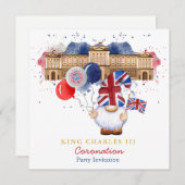 King Charles III Coronation Fun Personalized Kaart (Voorkant / Achterkant)