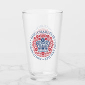 King Charles III Coronation Glas (Achterkant)