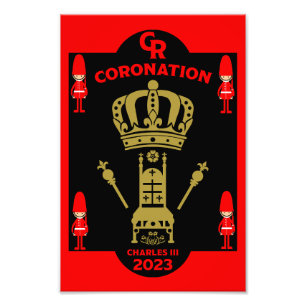 King Charles III Coronation Herdenking Souvenir Foto Afdruk