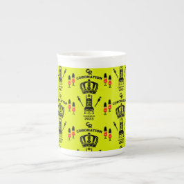 King Charles III Coronation Herdenking Souvenir Porselein Kop
