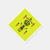 King Charles III Coronation Herdenking Souvenir Servet (Hoek)