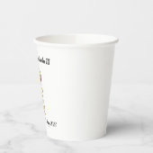 King Charles III Coronation herdenkt papierbekertj Papieren Bekers (Links)