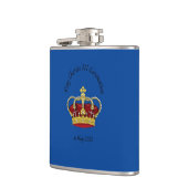 King Charles III Coronation hip flask Heupfles (Links)