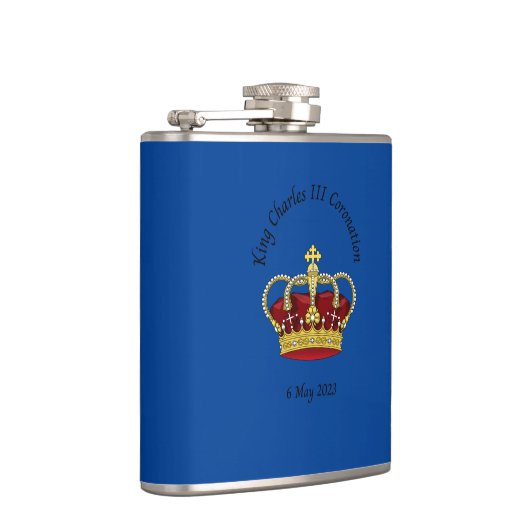 King Charles III Coronation hip flask Heupfles (Rechts)
