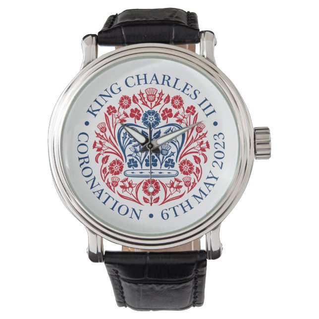 King Charles III Coronation Horloge (Voorkant)