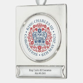 King Charles III Coronation keepomwille ornament Verzilverd Banner Ornament (Links)