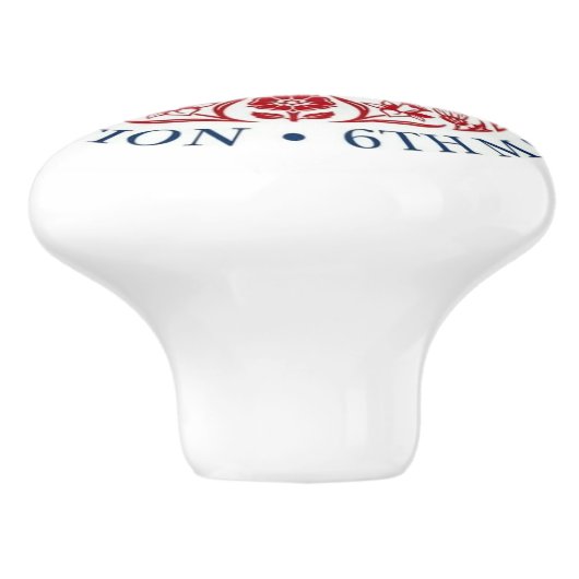 King Charles III Coronation Keramische Knop (Zijkant)