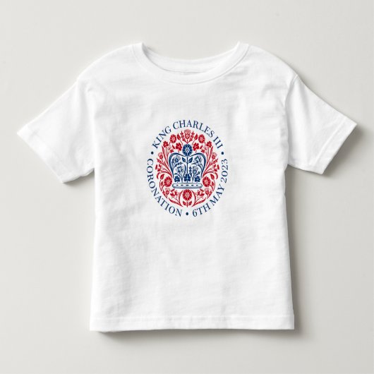 King Charles III Coronation Kinder Shirts (Voorkant)