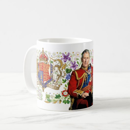 King Charles III Coronation Koffiemok (Voorkant links)