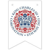 King Charles III Coronation logo Vlaggetjes (Eerste vlag)