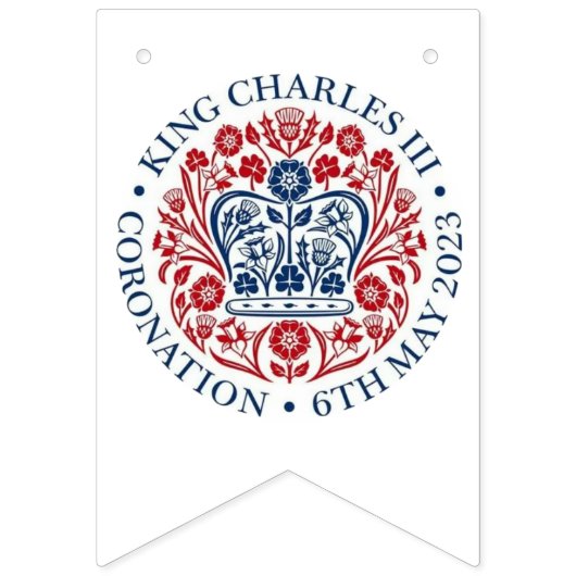 King Charles III Coronation logo Vlaggetjes (Derde vlag)