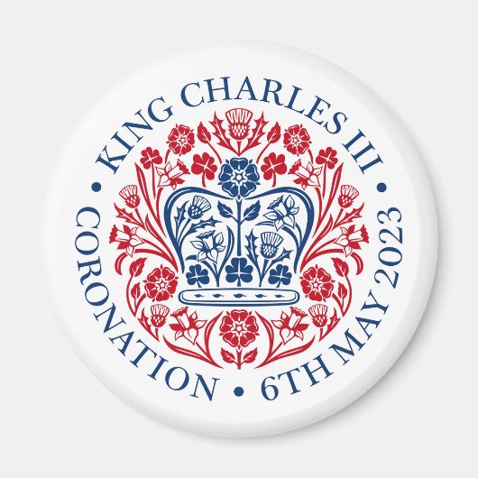 King Charles III Coronation Magneet (Voorkant)