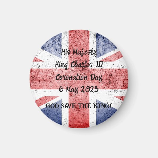 King Charles III Coronation Magneet (Voorkant)