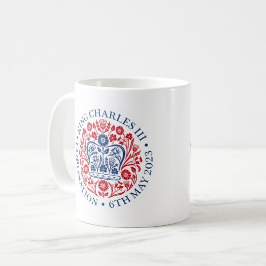 King Charles III Coronation Mok (Voorkant links)