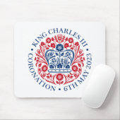 King Charles III Coronation Muismat (Met muis)