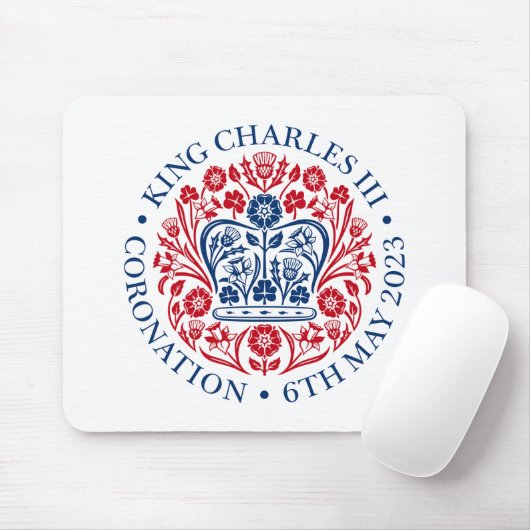 King Charles III Coronation Muismat (Met muis)