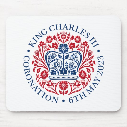 King Charles III Coronation Muismat (Voorkant)