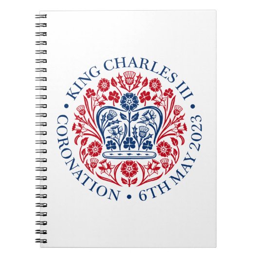 King Charles III Coronation Notitieboek (Voorkant)