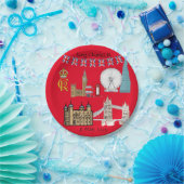 King Charles III Coronation Papieren Bordje (Feest)