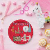 King Charles III Coronation Papieren Bordje (Feest)