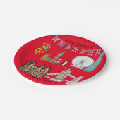 King Charles III Coronation Papieren Bordje (Gekanteld)