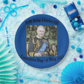 King Charles III Coronation Papieren Bordje (Feest)