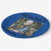 King Charles III Coronation Papieren Bordje (Gekanteld)