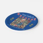King Charles III Coronation Papieren Bordje (Gekanteld)