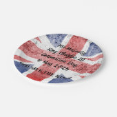 King Charles III Coronation Papieren Bordje (Gekanteld)