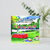 King Charles III Coronation picnic-uitnodiging Kaart (Staand voorkant)