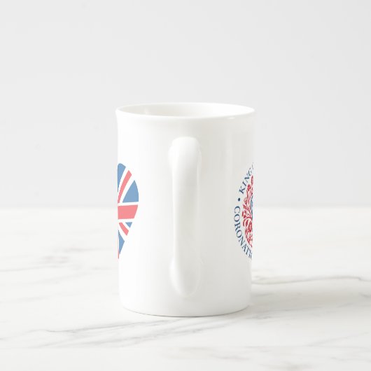 King Charles III Coronation Porselein Kop (Achterkant)