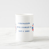 King Charles III Coronation Porselein Kop (Voorkant)