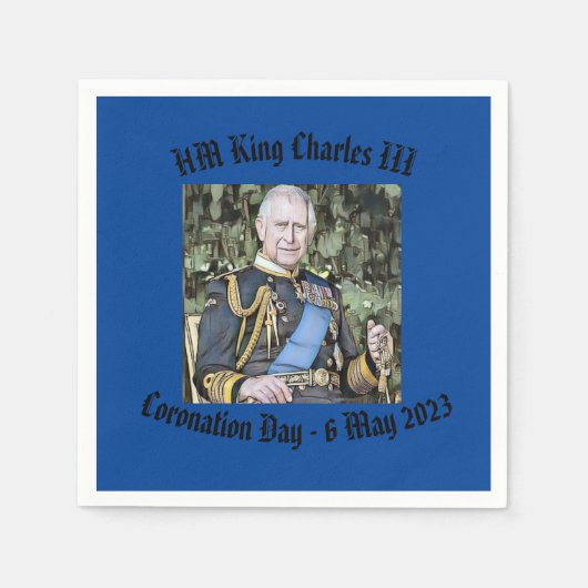 King Charles III Coronation Servet (Voorkant)
