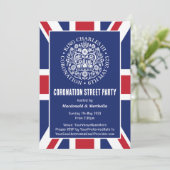 KING CHARLES III CORONATION Street Party Kaart (Staand voorkant)