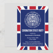 KING CHARLES III CORONATION Street Party Kaart (Voorkant / Achterkant)