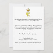 King Charles III Coronation Street Party Kaart (Achterkant)