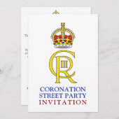 King Charles III Coronation Street Party Kaart (Voorkant / Achterkant)