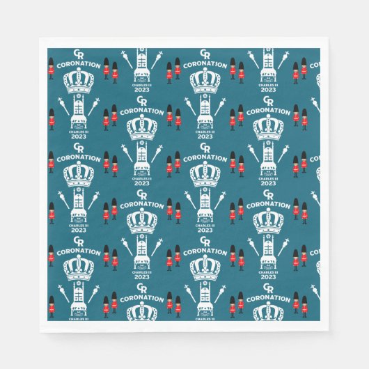 King Charles III Coronation Street Party Servet (Voorkant)