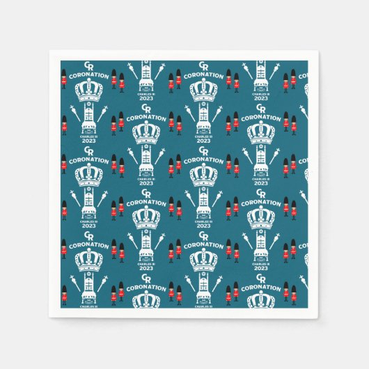 King Charles III Coronation Street Party Servet (Voorkant)