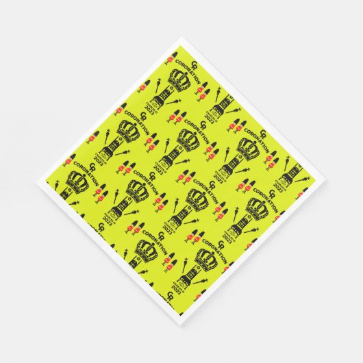 King Charles III Coronation Street Party Servet (Hoek)