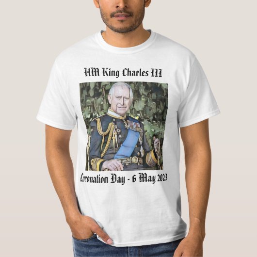 King Charles III Coronation T-shirt (Voorkant)