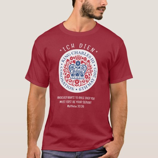 KING CHARLES III Coronation T-shirt (Voorkant)