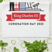 King Charles III Coronation Tea Towel Theedoek (Gevouwen)