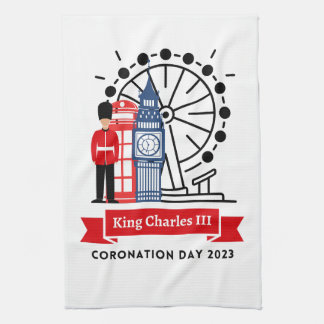 King Charles III Coronation Tea Towel Theedoek