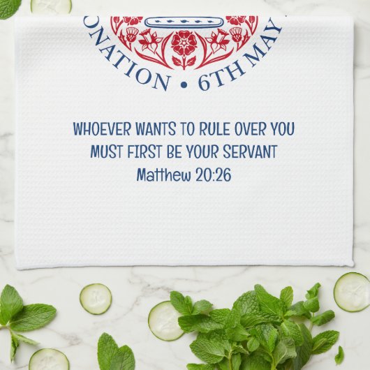  KING CHARLES III Coronation Theedoek (Gevouwen)