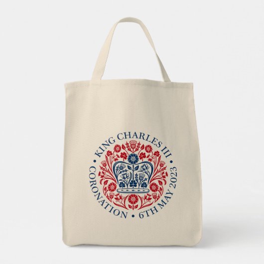 King Charles III Coronation Tote Bag (Achterkant)