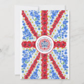 King Charles III Coronation UK Flag gepersonalisee Kaart (Achterkant)