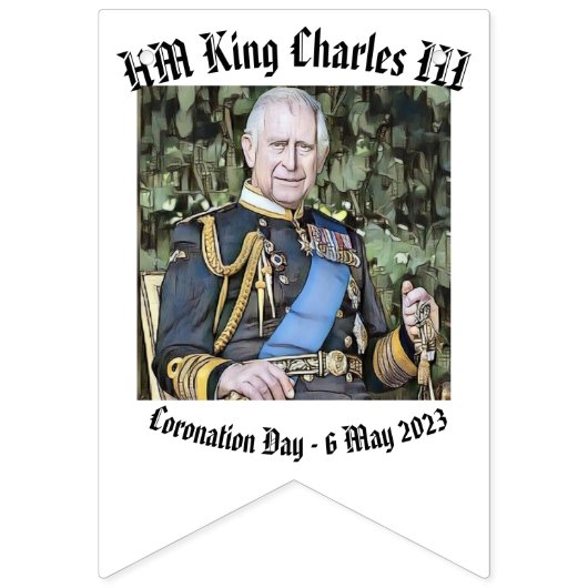 King Charles III Coronation Vlaggetjes (Tweede vlag)
