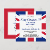 KING CHARLES III Coronation Watch Party Kaart (Voorkant / Achterkant)